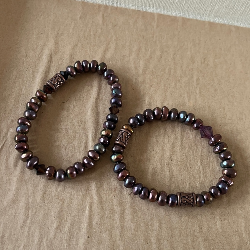 Freshwater Pearl Stretch Bracelets